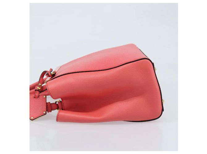 Borsa a Mano FENDI 2JOURS in Pelle 2 in 1 Rosa Oro Auth gh2010 D'oro - vista 4