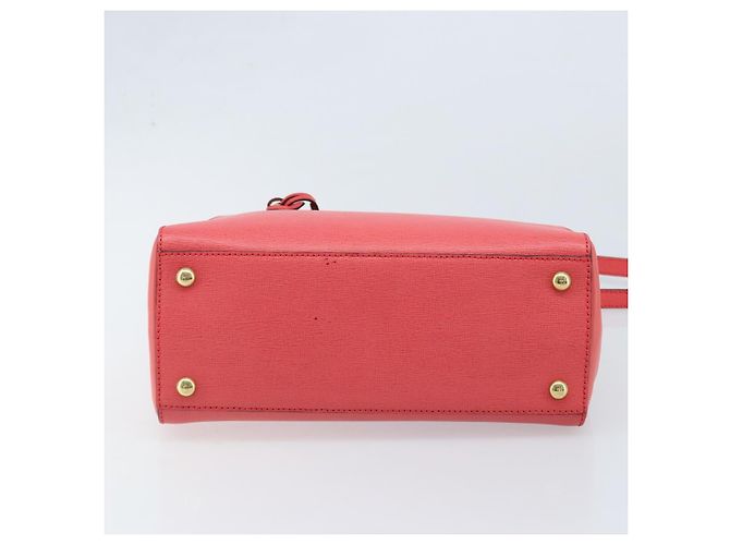 Borsa a Mano FENDI 2JOURS in Pelle 2 in 1 Rosa Oro Auth gh2010 D'oro - vista 5