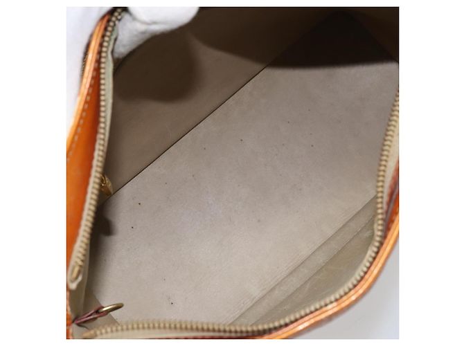 LOUIS VUITTON Handtasche Monogram Vernis Houston Beige M91004 LV Auth YKZ456 - Ansicht 11