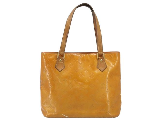 LOUIS VUITTON Handtasche Monogram Vernis Houston Beige M91004 LV Auth YKZ456 - Ansicht 13