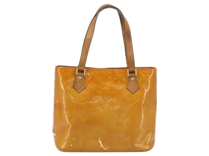 LOUIS VUITTON Handtasche Monogram Vernis Houston Beige M91004 LV Auth YKZ456 - Ansicht 2
