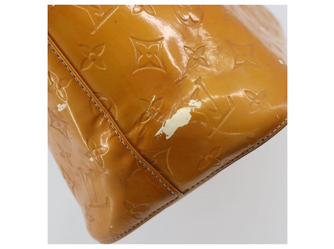 LOUIS VUITTON Handtasche Monogram Vernis Houston Beige M91004 LV Auth YKZ456 - Ansicht 9