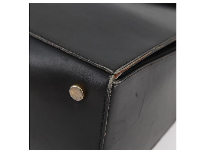 Céline Borsa a mano CELINE in pelle nera e oro Auth BAZ496 Nero D'oro - vista 13