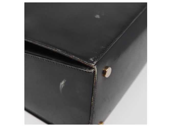Céline Borsa a mano CELINE in pelle nera e oro Auth BAZ496 Nero D'oro - vista 14