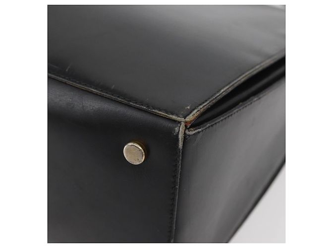 Céline Borsa a mano CELINE in pelle nera e oro Auth BAZ496 Nero D'oro - vista 15
