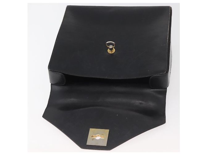Céline Borsa a mano CELINE in pelle nera e oro Auth BAZ496 Nero D'oro - vista 17