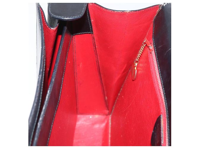 Céline Borsa a mano CELINE in pelle nera e oro Auth BAZ496 Nero D'oro - vista 21