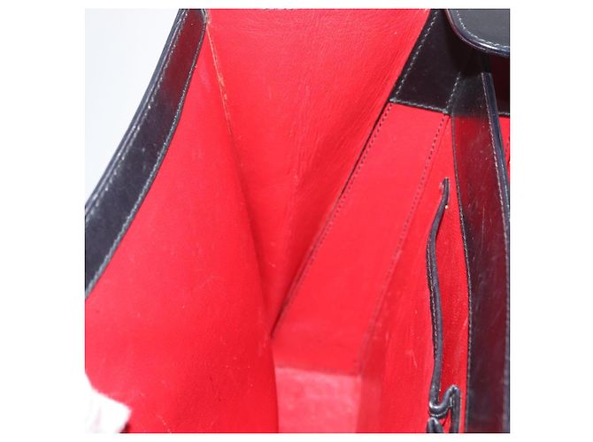 Céline Borsa a mano CELINE in pelle nera e oro Auth BAZ496 Nero D'oro - vista 23