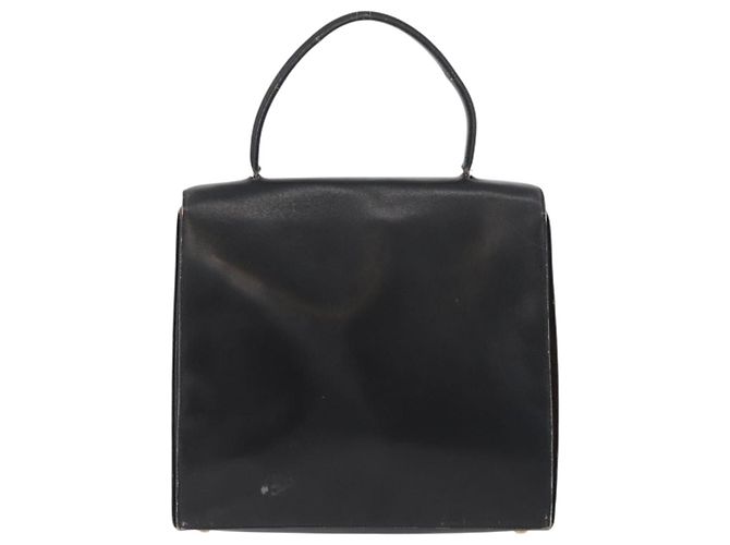 Céline Borsa a mano CELINE in pelle nera e oro Auth BAZ496 Nero D'oro - vista 3