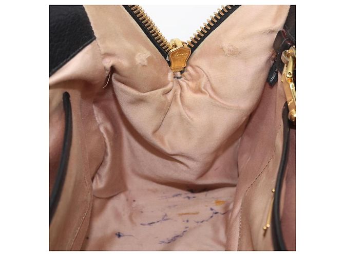 Borsa a Mano Miu Miu in Pelle Nera e Oro Auth bs34362 Nero D'oro - vista 21