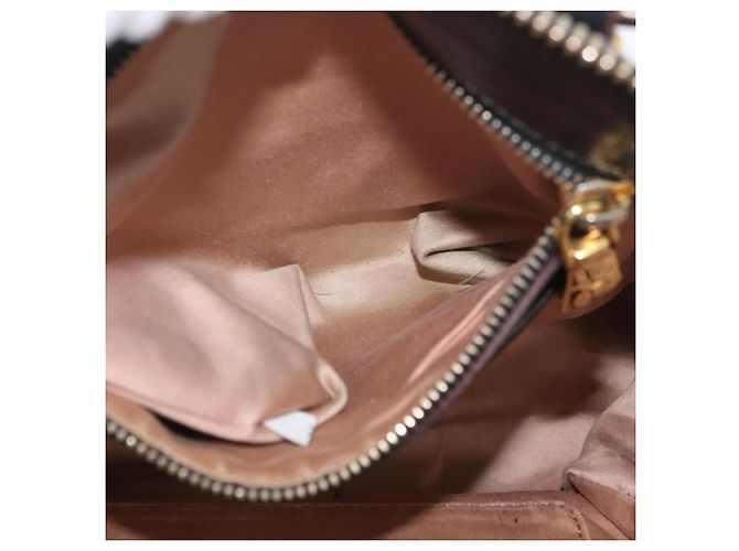 Borsa a Mano Miu Miu in Pelle Nera e Oro Auth bs34362 Nero D'oro - vista 23