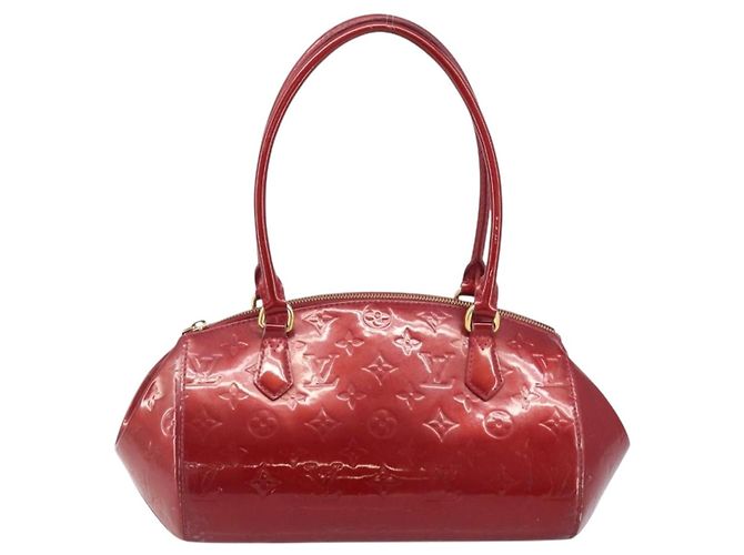 LOUIS VUITTON Borsa Sherwood PM Monogram Vernis Pomme D'amour M91494 Auth YKZ290 Rosso - vista 13