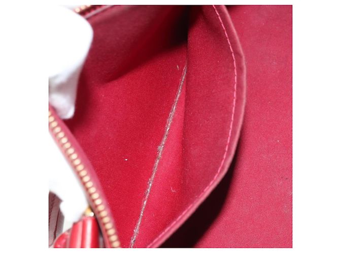 LOUIS VUITTON Borsa Sherwood PM Monogram Vernis Pomme D'amour M91494 Auth YKZ290 Rosso - vista 23