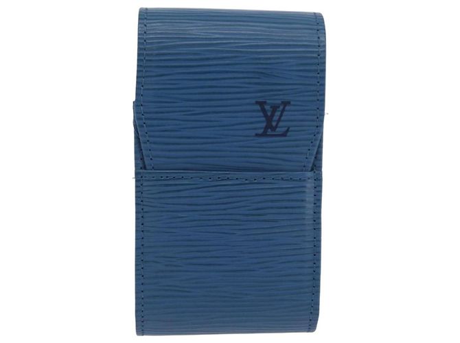 Estojo para cigarros Epi Louis Vuitton Azul LV Auth YKZ925A - vista 13