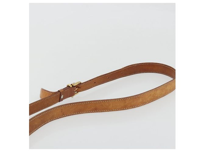 Céline Bolso de Hombro de Lona Macadam CELINE en Cuero PVC Marrón Dorado Auth INZ030 Castaño - vista 8