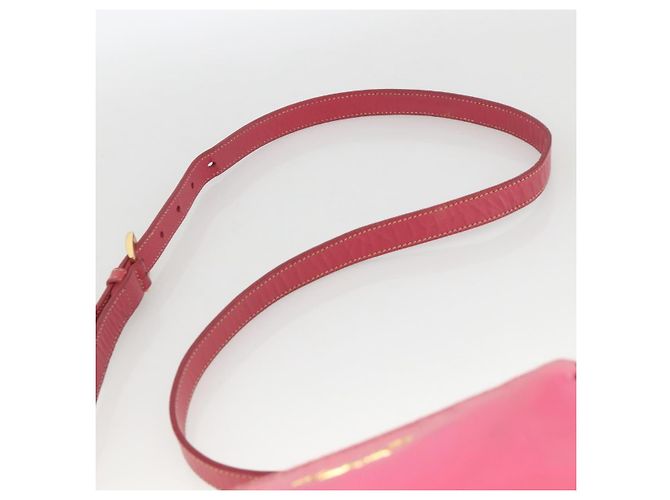 Borsa a Spalla PRADA Nylon Rosa Oro Auth YKZ524 D'oro - vista 8