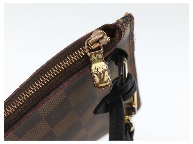 LOUIS VUITTON Bolsa Neverfull MM Damier Ebene Auth YKZ1628A - vista 10