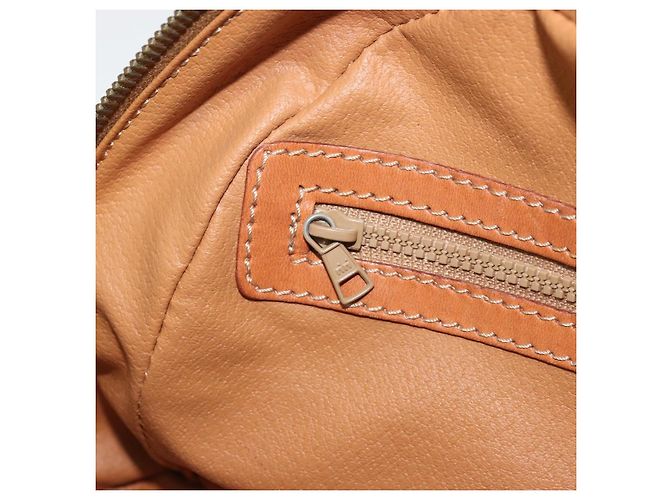 Céline Borsa a mano in tela Macadam CELINE in pelle PVC marrone oro Auth YKZ1476A D'oro - vista 20
