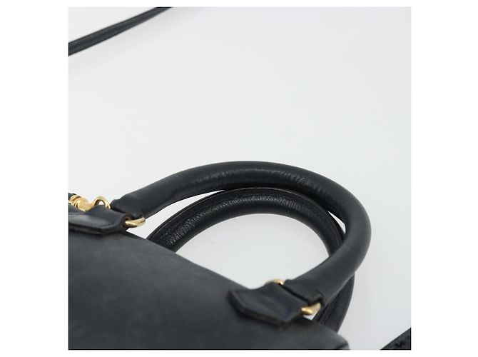 Céline Borsa a mano CELINE in pelle 2 in 1 oro navy Auth am11231A D'oro Blu navy - vista 8