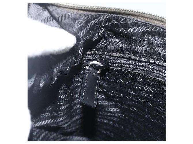 Borsa a Spalla PRADA Nylon Khaki Argento Autentica 174401 Cachi - vista 20