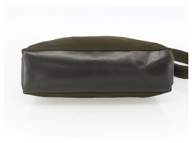 Borsa a Spalla PRADA Nylon Khaki Argento Autentica 174401 Cachi - vista 5