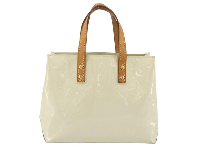 LOUIS VUITTON Borsa a Mano Monogram Vernis Reade PM Perle M91336 LV Auth 172337 - vista 2