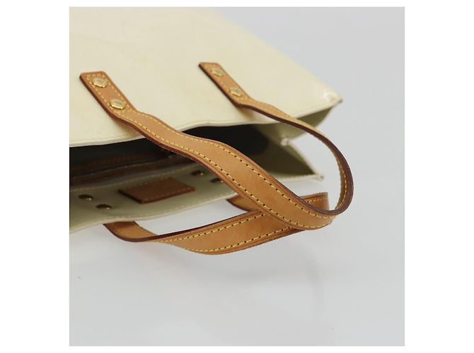 LOUIS VUITTON Borsa a Mano Monogram Vernis Reade PM Perle M91336 LV Auth 172337 - vista 7