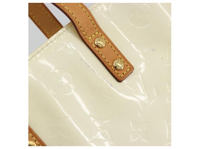 LOUIS VUITTON Borsa a Mano Monogram Vernis Reade PM Perle M91336 LV Auth 172337 - vista 9