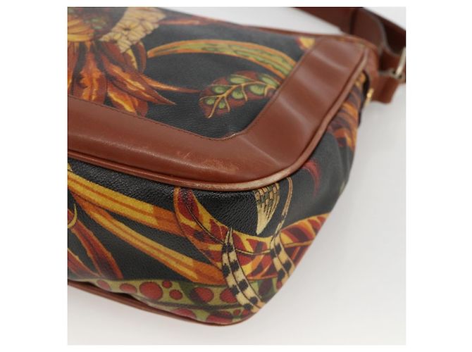 Salvatore Ferragamo Schultertasche aus PVC-Leder Braun Gold Auth bs34213 Golden - Ansicht 10