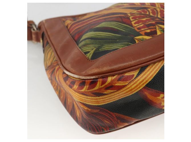 Salvatore Ferragamo Schultertasche aus PVC-Leder Braun Gold Auth bs34213 Golden - Ansicht 11