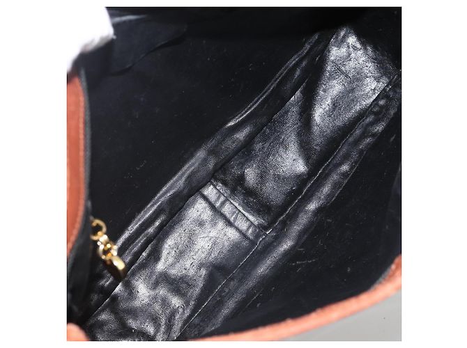 Salvatore Ferragamo Schultertasche aus PVC-Leder Braun Gold Auth bs34213 Golden - Ansicht 17