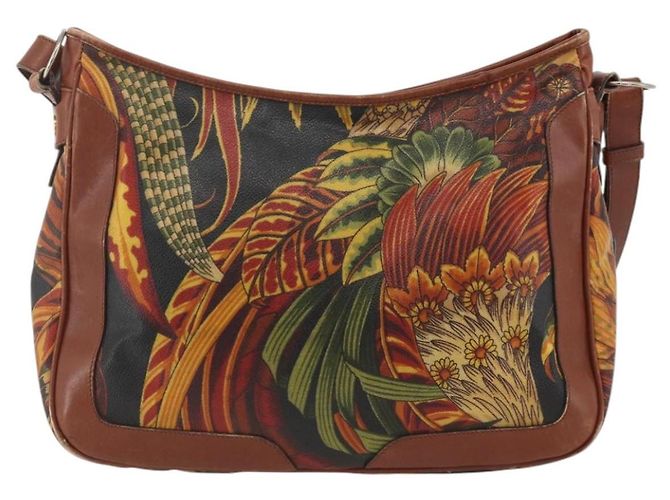 Salvatore Ferragamo Schultertasche aus PVC-Leder Braun Gold Auth bs34213 Golden - Ansicht 3