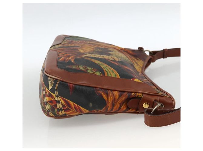 Salvatore Ferragamo Schultertasche aus PVC-Leder Braun Gold Auth bs34213 Golden - Ansicht 5