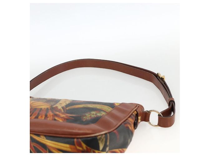 Salvatore Ferragamo Schultertasche aus PVC-Leder Braun Gold Auth bs34213 Golden - Ansicht 8