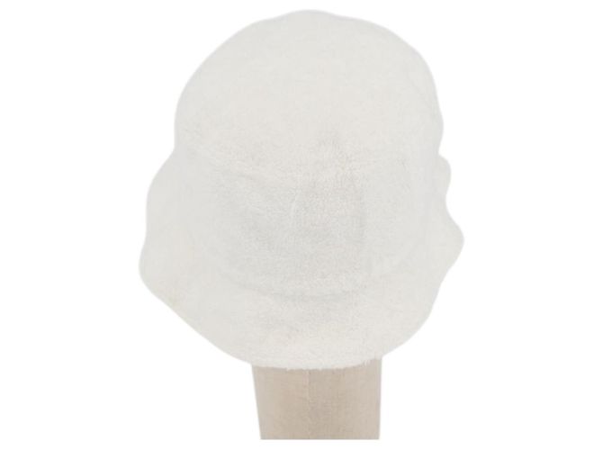 CHANEL COCO Cappello Mark Pile Bianco CC Auth YKZ968A - view 3