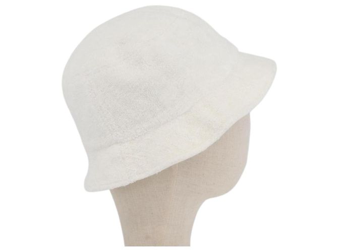 CHANEL COCO Cappello Mark Pile Bianco CC Auth YKZ968A - view 5