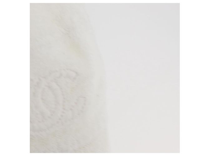 CHANEL COCO Cappello Mark Pile Bianco CC Auth YKZ968A - view 6