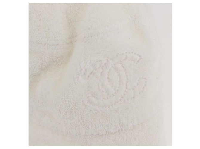 CHANEL COCO Cappello Mark Pile Bianco CC Auth YKZ968A - view 7