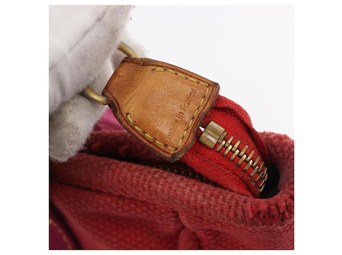 LOUIS VUITTON Antigua Cabas MM Borsa Tote Rossa M40034 LV Auth BA12006 Rosso - vista 10
