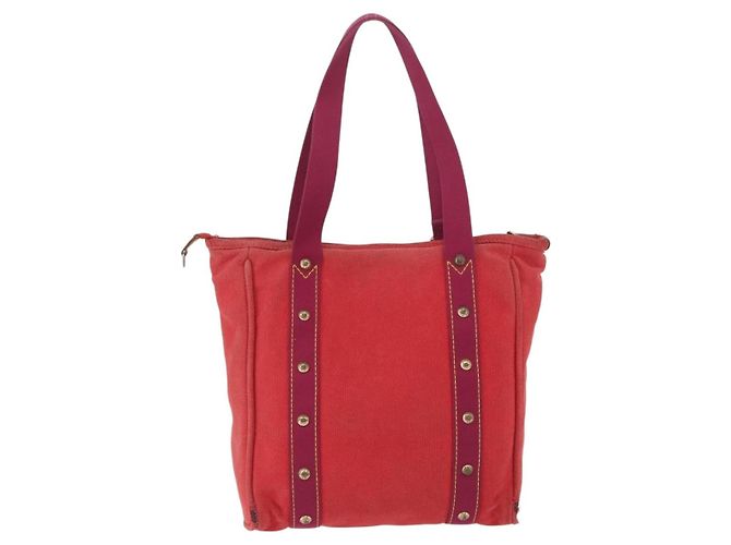 LOUIS VUITTON Antigua Cabas MM Borsa Tote Rossa M40034 LV Auth BA12006 Rosso - vista 2
