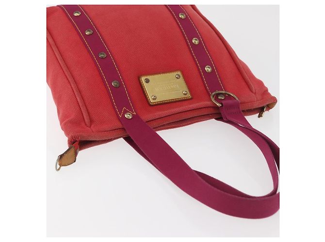 LOUIS VUITTON Antigua Cabas MM Borsa Tote Rossa M40034 LV Auth BA12006 Rosso - vista 6