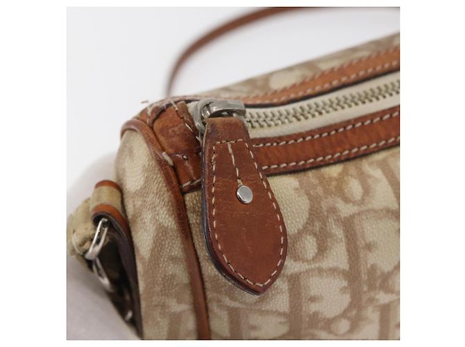 Borsa a spalla Christian Dior Trotter Romantic in PVC beige argento Auth BAZ781 - vista 15