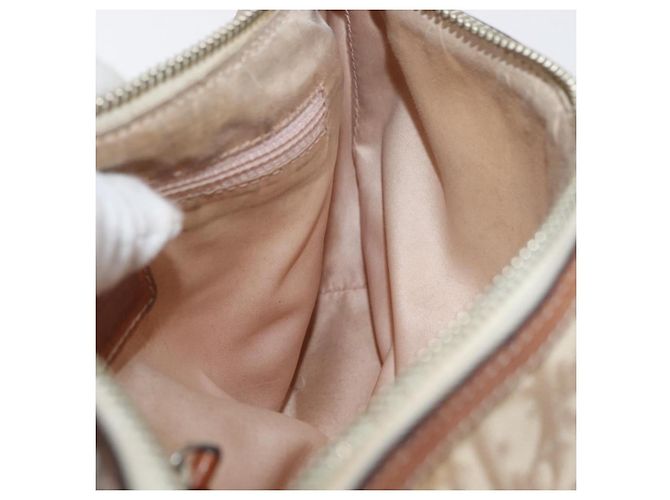 Borsa a spalla Christian Dior Trotter Romantic in PVC beige argento Auth BAZ781 - vista 18