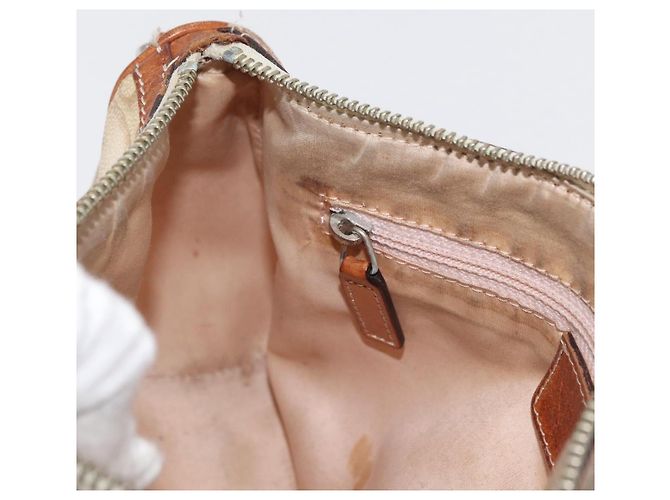 Borsa a spalla Christian Dior Trotter Romantic in PVC beige argento Auth BAZ781 - vista 20