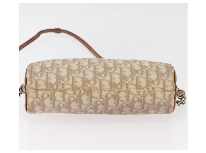 Borsa a spalla Christian Dior Trotter Romantic in PVC beige argento Auth BAZ781 - vista 9
