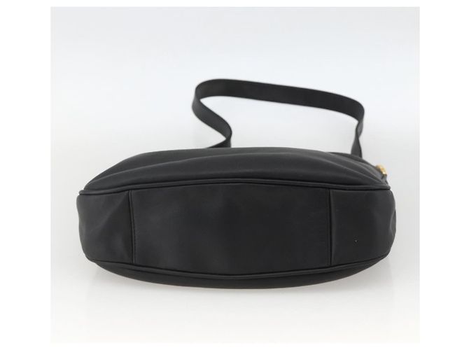 Borsa a Spalla in Pelle Gucci Bamboo 2way Nera Oro 001 1781 1638 Auth BAZ883 Nero D'oro - vista 11