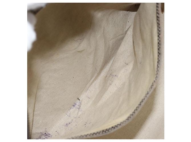 Gucci Borsa Tote GG Supreme in PVC Beige Argento 211137 Auth YKZ140 - vista 23