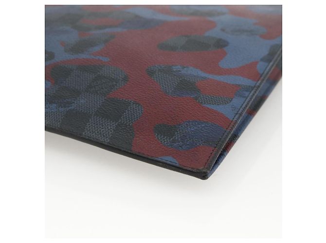 LOUIS VUITTON Pochette Jour GM Camouflage Damier Cobalt Borsa N63292 Auth YKZ1164 - vista 15