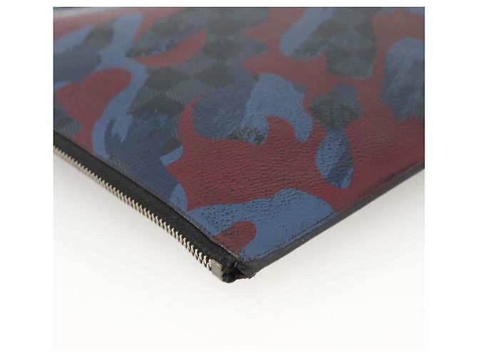 LOUIS VUITTON Pochette Jour GM Camouflage Damier Cobalt Borsa N63292 Auth YKZ1164 - vista 16