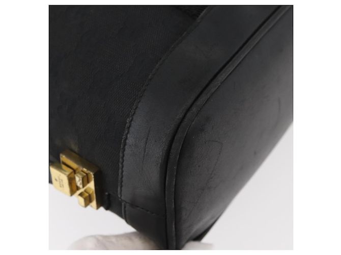 Borsa a mano in tela GG Gucci Nera Oro 92734 Auth bs34247 Nero D'oro - vista 12